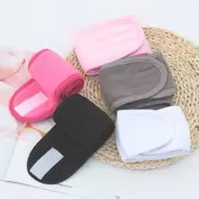 1-5pcs Bandeau cosmétique ajustable large et doux.